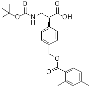CAS # 2097334-20-6, (alphaS)-4-[[(2,4-Dimethylbenzoyl)oxy]methyl]-alpha-[[[(1,1-dimethylethoxy)carbonyl]amino]methyl]benzeneacetic acid