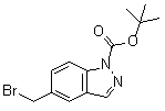 structure of CAS# 209804-25-1, 5-(溴甲基)-1H-吲唑-1-羧酸叔丁酯