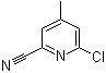 structure of CAS# 209858-74-2, 6-氯-4-甲基吡啶-2-甲腈