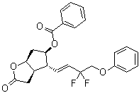structure of CAS# 209861-00-7, (3aR,4R,5R,6aS)-5-(苯甲酰氧基)-4-[(1E)-3,3-二氟-4-苯氧基-1-丁烯基]六氢-2H-环戊二烯并[b]呋喃-2-酮