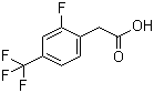 structure of CAS# 209991-64-0, 2-氟-4-三氟甲基苯乙酸