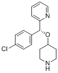 structure of CAS# 210095-55-9, (R)-2-((4-氯苯基)(哌啶-4-基氧基)甲基)吡啶