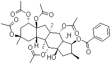 CAS # 210108-91-1, 5,8,9,10,14-Pentaacetoxy-3-benzoyloxy-15-hydroxypepluane