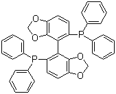 structure of CAS# 210169-54-3, (S)-5,5'-双(二苯基膦)-4,4'-联苯并二恶茂
