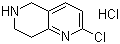 structure of CAS# 210539-05-2, 2-Chloro-5,6,7,8-tetrahydro-1,6-naphthyridine hydrochloride