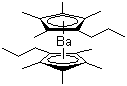 structure of CAS# 210758-43-3, 双(四甲基丙基环戊二烯)钡