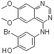 structure of CAS# 211555-04-3, 4-(3'-Bromo-4'-hydroxyphenyl)amino-6,7-dimethoxyquinazoline