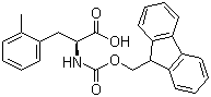 structure of CAS# 211637-75-1, Fmoc-2-methyl-L-phenylalanine