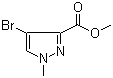 structure of CAS# 211738-66-8, Methyl 4-bromo-1-methyl-1H-pyrazole-3-carboxylate