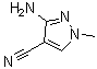 structure of CAS# 21230-50-2, 3-Amino-1-methyl-1H-pyrazole-4-carbonitrile
