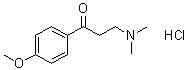 structure of CAS# 2125-49-7, beta-(二甲基氨基)-4'-甲氧基苯丙酮盐酸盐