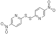 structure of CAS# 2127-10-8, 2,2'-二(5-硝基吡啶基)二硫醚