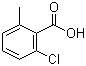 structure of CAS# 21327-86-6, 2-氯-6-甲基苯甲酸