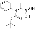 structure of CAS# 213318-44-6, N-Boc-indole-2-boronic acid