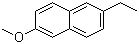 structure of CAS# 21388-17-0, 2-Ethyl-6-methoxynaphthalene