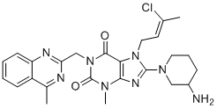 structure of CAS# 2138805-26-0, Linagliptine Chloro Impurity