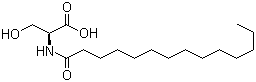 CAS 登录号：21394-57-0, N-十四碳酰-L-丝氨酸, 1-肉豆蔻酰-L-丝氨酸