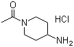 structure of CAS# 214147-48-5, 1-乙酰基哌啶-4-胺盐酸盐
