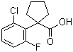 CAS 登录号：214263-03-3, 1-(2-氯-6-氟苯基)环戊烷甲酸