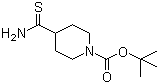 structure of CAS# 214834-18-1, tert-Butyl 4-(aminocarbothioyl)tetrahydropyridine-1(2H)-carboxylate