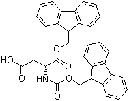 CAS 登录号：214852-35-4, N-芴甲氧羰基-D-天冬氨酸 1-(9H-芴-9-基甲基)酯