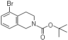structure of CAS# 215184-78-4, 5-Bromo-3,4-dihydro-1H-isoquinoline-2-carboxylic acid tert-butyl ester