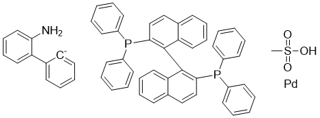 structure of CAS# 2151915-22-7, rac-BINAP-Pd-G3