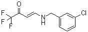 CAS # 215519-29-2, 4-[[(3-Chlorophenyl)methyl]amino]-1,1,1-trifluoro-3-buten-2-one