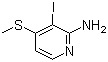structure of CAS# 215526-99-1, 2-氨基-3-碘-4-甲硫基吡啶