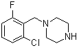 CAS # 215655-20-2, 1-(2-Chloro-6-fluorobenzyl)piperazine, 1-[(2-Chloro-6-fluorophenyl)methyl]piperazine