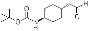 structure of CAS# 215790-29-7, trans-2-[4-[(tert-Butyloxycarbonyl)amino]cyclohexyl]acetaldehyde