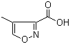 structure of CAS# 215872-46-1, 4-Methylisoxazole-3-carboxylic acid