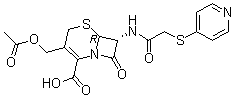 structure of CAS# 21593-23-7, Cephaprin