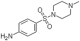 CAS 登录号：21623-68-7, 4-(4-甲基哌嗪-1-磺酰)苯胺