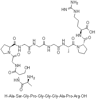 CAS # 216487-55-7, L-Alanyl-L-serylglycyl-L-prolylglycylglycylglycyl-L-alanyl-L-prolyl-L-arginine