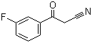 structure of CAS# 21667-61-8, 3-Fluorobenzoylacetonitrile