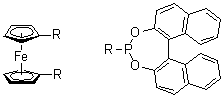 CAS 登录号：217175-10-5, 1,1'-双[(11bR)-二萘并[2,1-d:1',2'-f][1,3,2]二氧杂磷杂卓-4-基]二茂铁