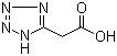 structure of CAS# 21743-75-9, 1H-Tetrazole-5-acetic acid
