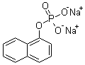 structure of CAS# 2183-17-7, 1-Naphthalenol dihydrogen phosphate disodium salt