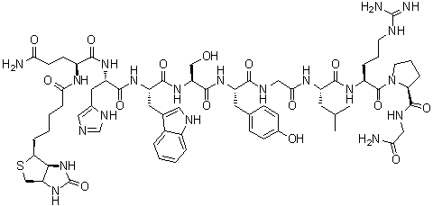 CAS # 218433-98-8, 1-[N2-[5-[(3aS,4S,6aR)-Hexahydro-2-oxo-1H-thieno[3,4-d]imidazol-4-yl]-1-oxopentyl]-L-glutamine]-luteinizing hormone-releasing factor (swine)