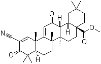 structure of CAS# 218600-53-4, Methyl 2-cyano-3,12-dioxooleana-1,9(11)-dien-28-oate
