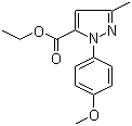 structure of CAS# 218632-36-1, 1-(4-甲氧基苯基)-3-甲基-1H-吡唑-5-羧酸乙酯