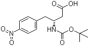 structure of CAS# 219297-12-8, Boc-(R)-3-氨基-4-(4-硝基苯基)丁酸