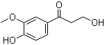 structure of CAS# 2196-18-1, 3,4'-二羟基-3'-甲氧基苯丙酮