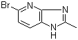structure of CAS# 219762-28-4, 5-Bromo-2-methyl-1H-imidazo[4,5-b]pyridine