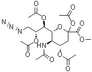 CAS 登录号：219814-64-9, N-乙酰基-9-叠氮基-9-脱氧神经氨酸甲酯 2,4,7,8-四乙酸酯
