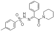 CAS 登录号：219915-67-0, 4-甲基苯磺酸 2-[2-氧代-1-苯基-2-(1-哌啶基)亚乙基]酰肼