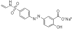 structure of CAS# 219957-04-7, 5-[[4-[(Ethenylamino)sulfonyl]phenyl]azo]-2-hydroxybenzoic acid monosodium salt