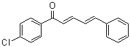 CAS # 2204-33-3, 1-(4-Chlorophenyl)-5-phenyl-2,4-pentadien-1-one, 1-(4-Chlorophenyl)-5-phenylpenta-2,4-dien-1-one, NSC 159054, NSC 687738
