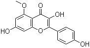 CAS # 22044-80-0, 5-O-Methylkaempferol, Kaempferol 5-methyl ether, 3,7-Dihydroxy-2-(4-hydroxyphenyl)-5-methoxy-4H-1-benzopyran-4-one